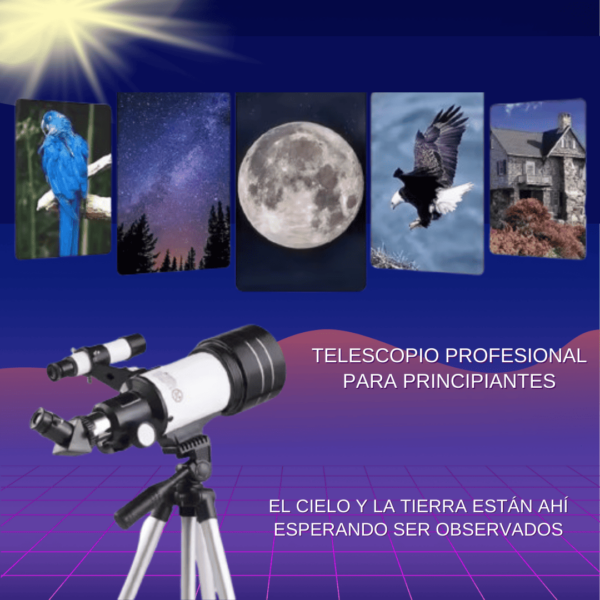 “Regálate el universo. Observa la Luna, las estrellas y el mundo con tus propios ojos.”